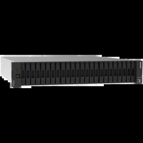 Lenovo ThinkSystem SR650 2U rack server with multiple drive bays and control panel