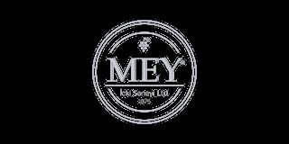 MEY circular logo with decorative border and Icki Sarayi Ltd text on black background